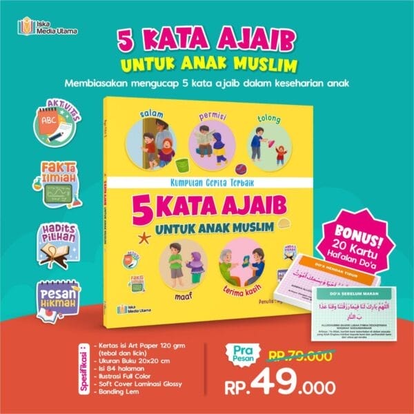 Buku 5 Kata Ajaib untuk Anak Muslim Iska Media Utama