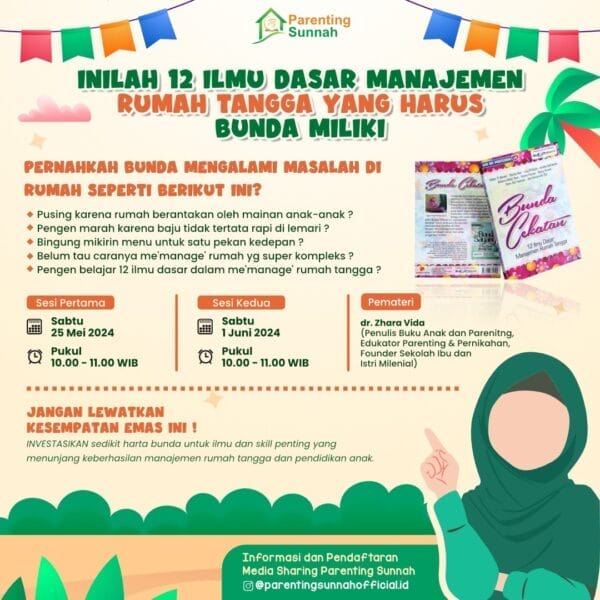 Bedah Buku Eksklusif : Bunda Cekatan (12 Ilmu Dasar Manajemen Rumah Tangga)