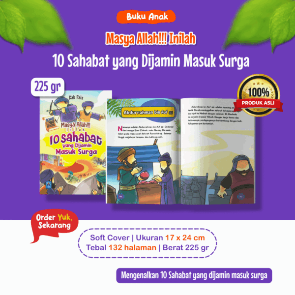 Masya Allah Inilah 10 Sahabat yang Dijamin Masuk Surga Pustaka Arafah