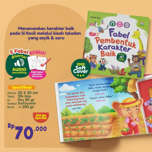 Fabel Pembentuk Karakter Baik Ziyadbooks Edisi Soft Cover