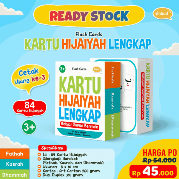 Flash Card Kartu Hijaiyah Lengkap Ahlan