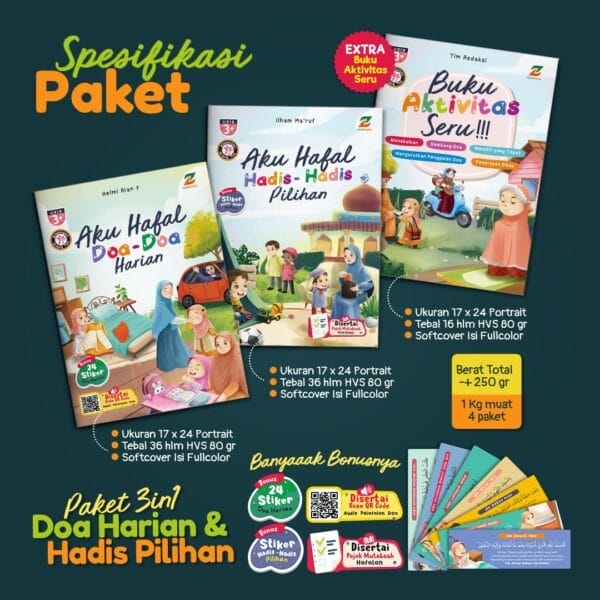 PAKET 3 IN 1 DOA HARIAN & HADIS PILIHAN ZIYADBOOKS