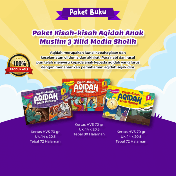 Paket Kisah-kisah Aqidah Anak Muslim 3 Jilid Media Sholih