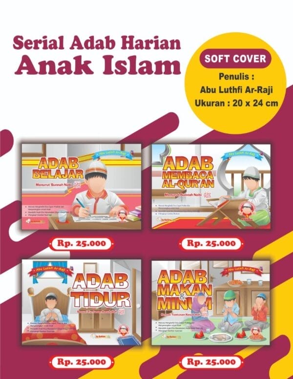 Serial Adab Harian Anak Islam (4 Buku) As Salam Kids Publishing