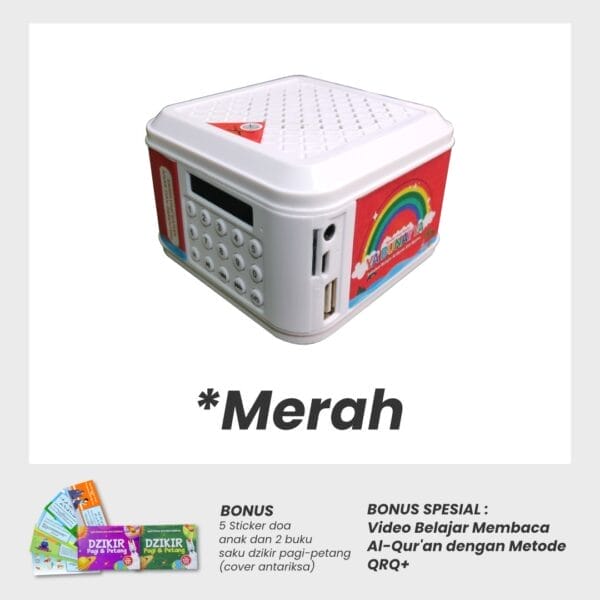 Speaker Murottal Anak Ya Bunayya Bonus Sticker Merah